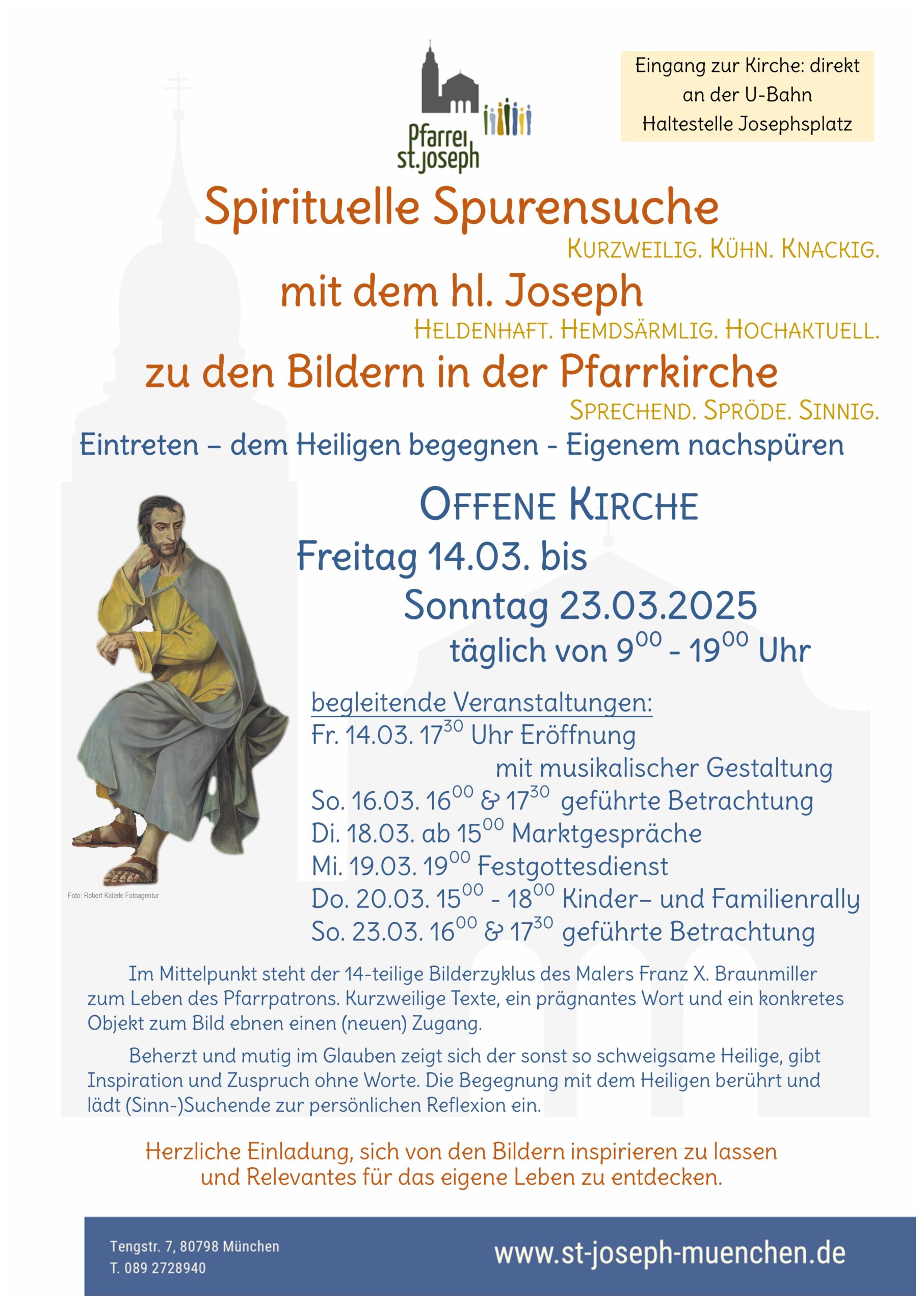Vorschau Spirituelle Spurensuche Fastenzeit 2025 St. Joseph München